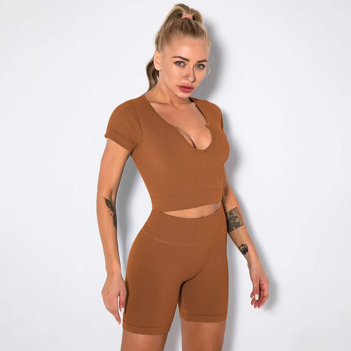 Yoga European and American Tight Women's Running Quick-Dry Sexy Shorts - Yallafit