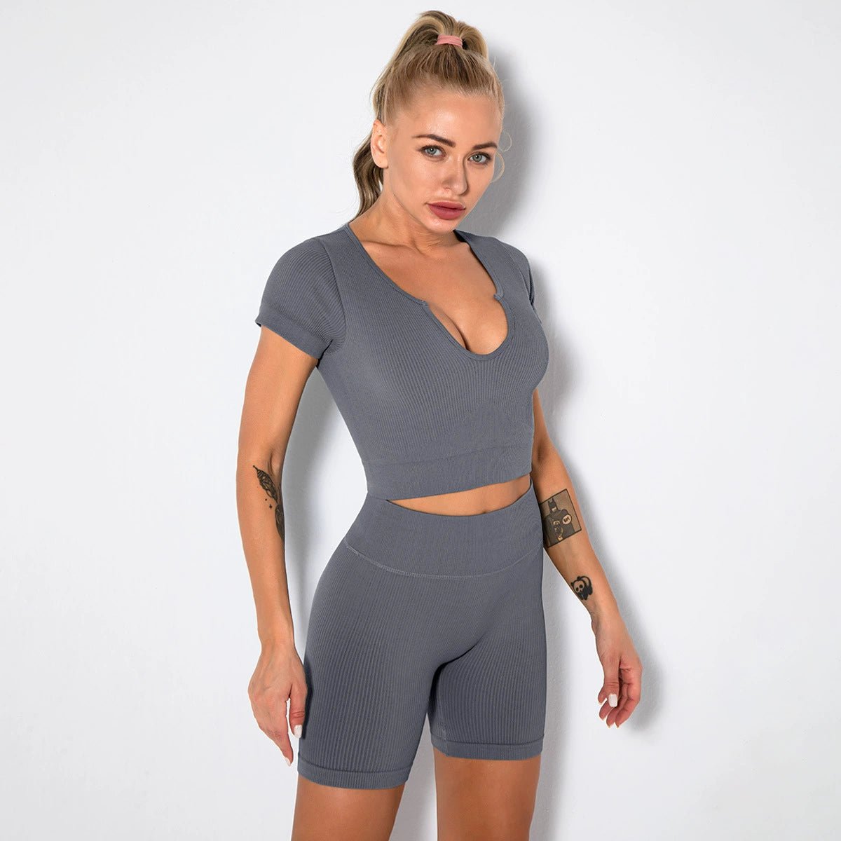 Yoga European and American Tight Women's Running Quick-Dry Sexy Shorts - Yallafit