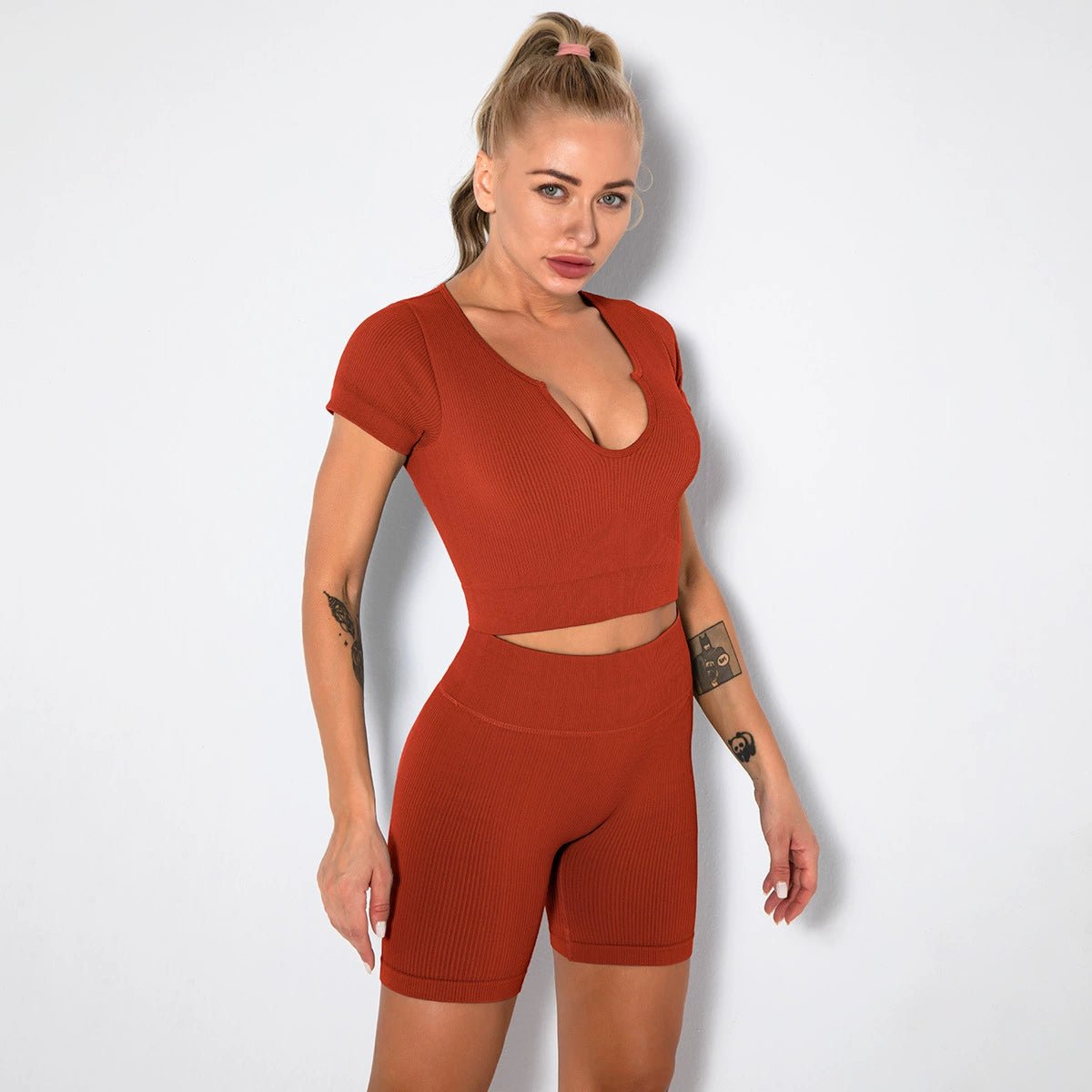 Yoga European and American Tight Women's Running Quick-Dry Sexy Shorts - Yallafit