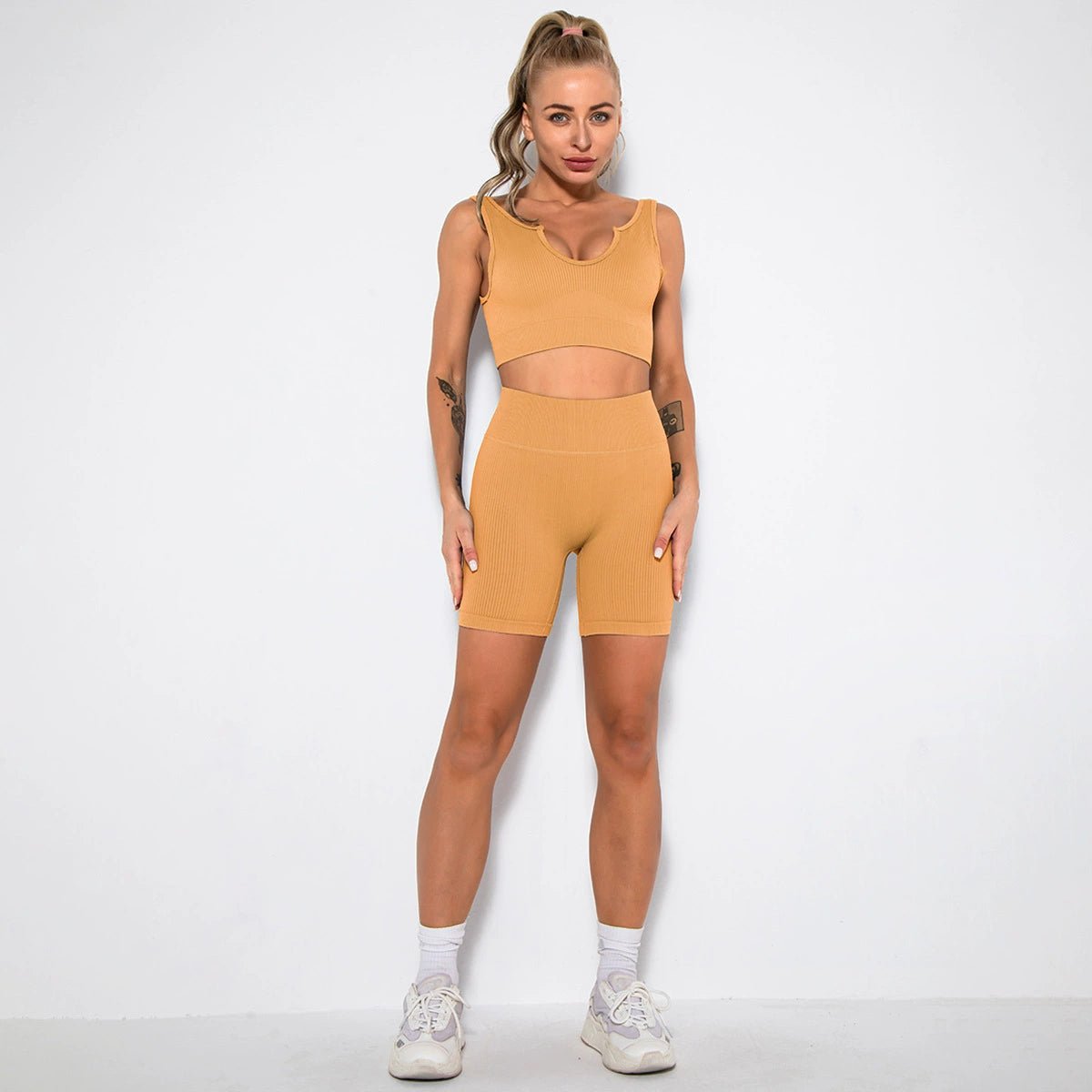 Yoga European and American Tight Women's Running Quick-Dry Sexy Shorts - Yallafit