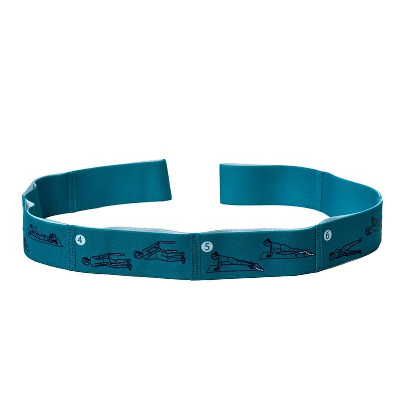 Yoga Stretch Strap Elastic Yoga Belt Fitness Exercise Gym Pilates Waist Leg Resistance Bands - Yallafit 0